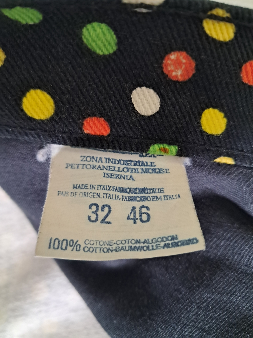 Authentic Versace Black High-Rise Jeans with Multicolor Polka Dot Print - Picture 8 of 13